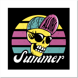 Summer Skull Posters and Art